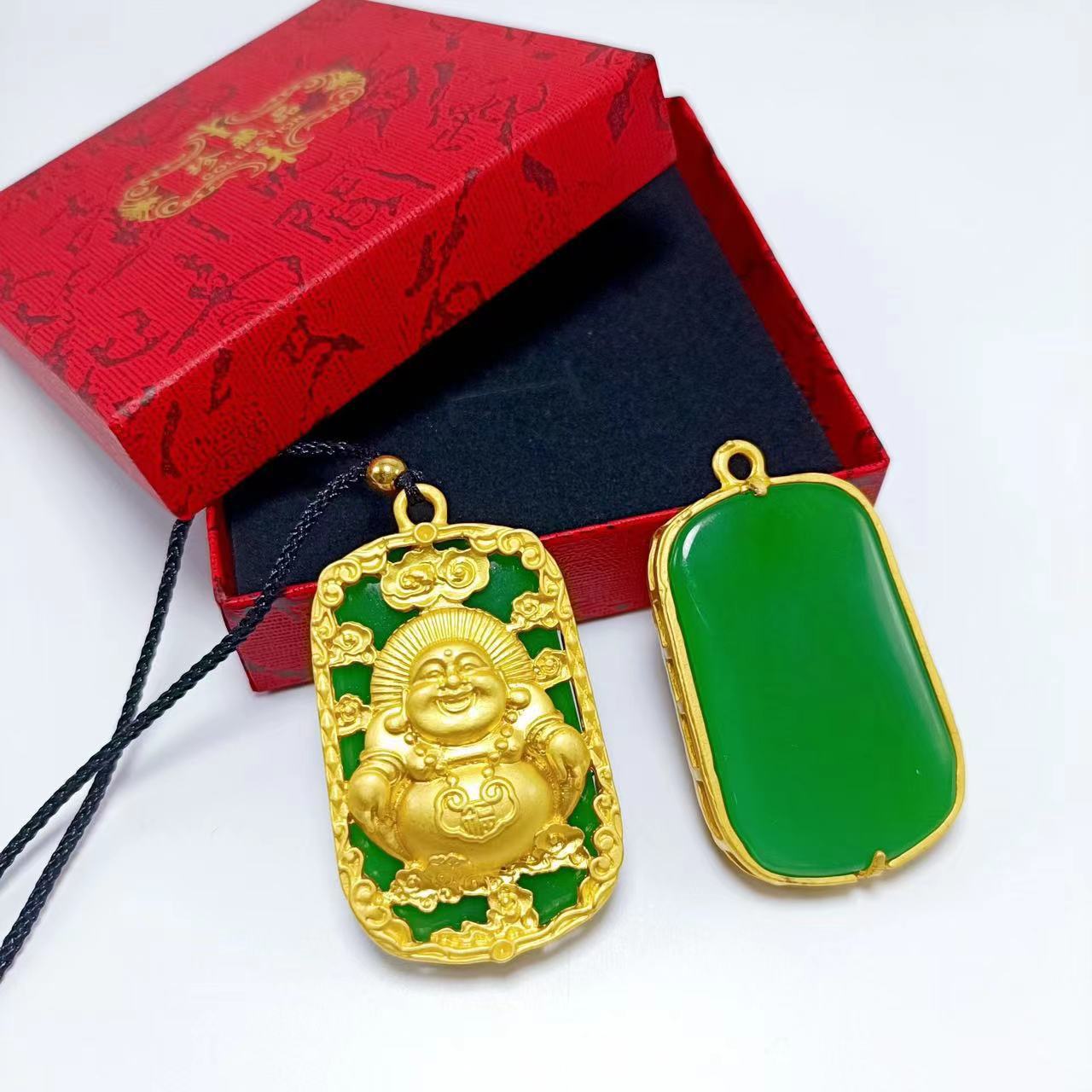 Alloy Dragon Phoenix Avalokitesvara Buddha Gold-plated Pendants