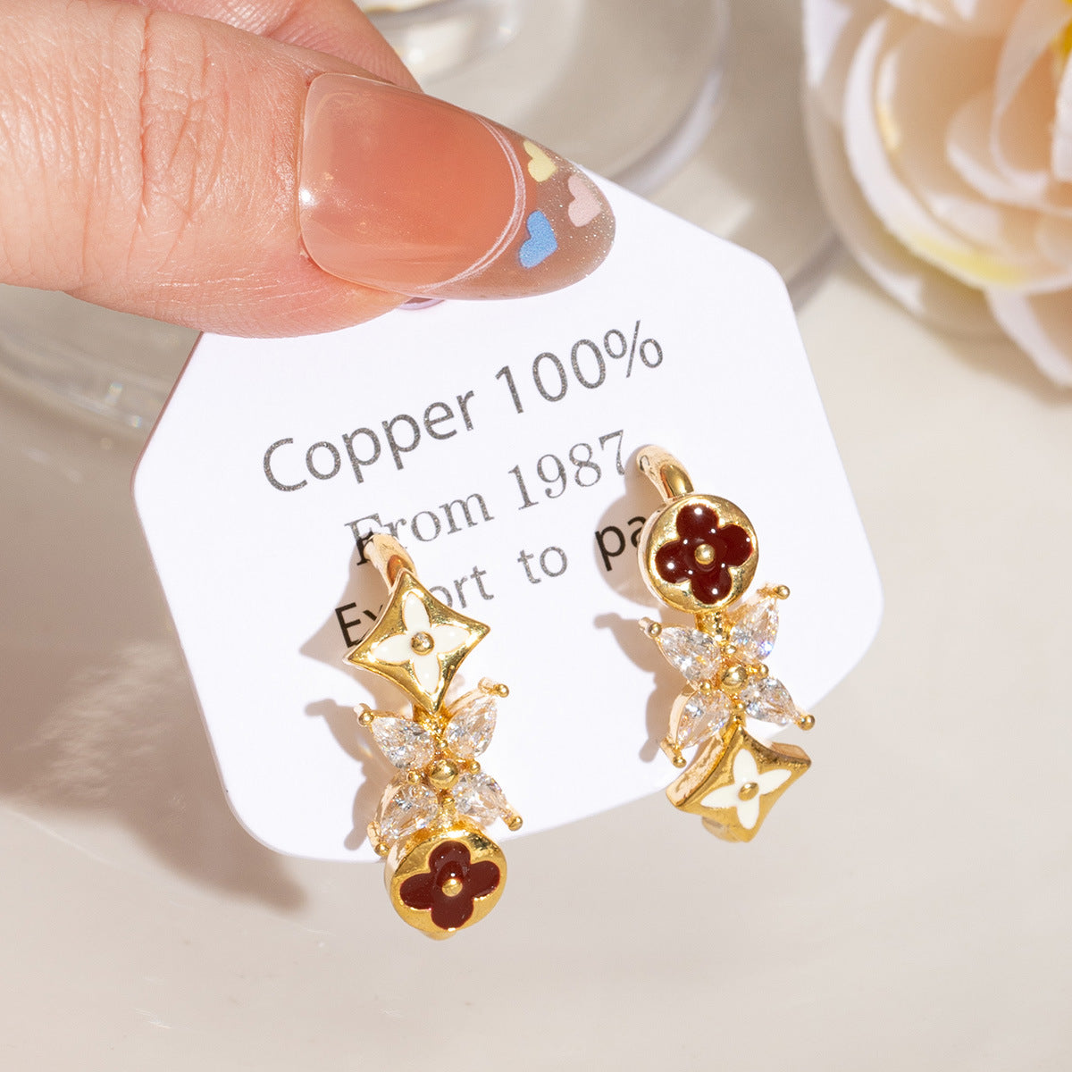 Women's Festive Classic Elegant Wild Fashion Temperament Drip Glazed Rings