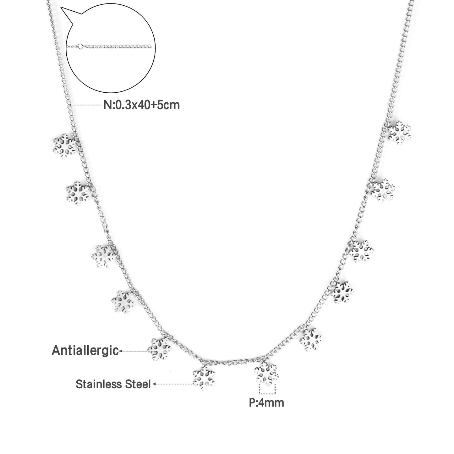 Niche High-grade Simple Temperamental Geometric Electroplated Stainless Necklaces