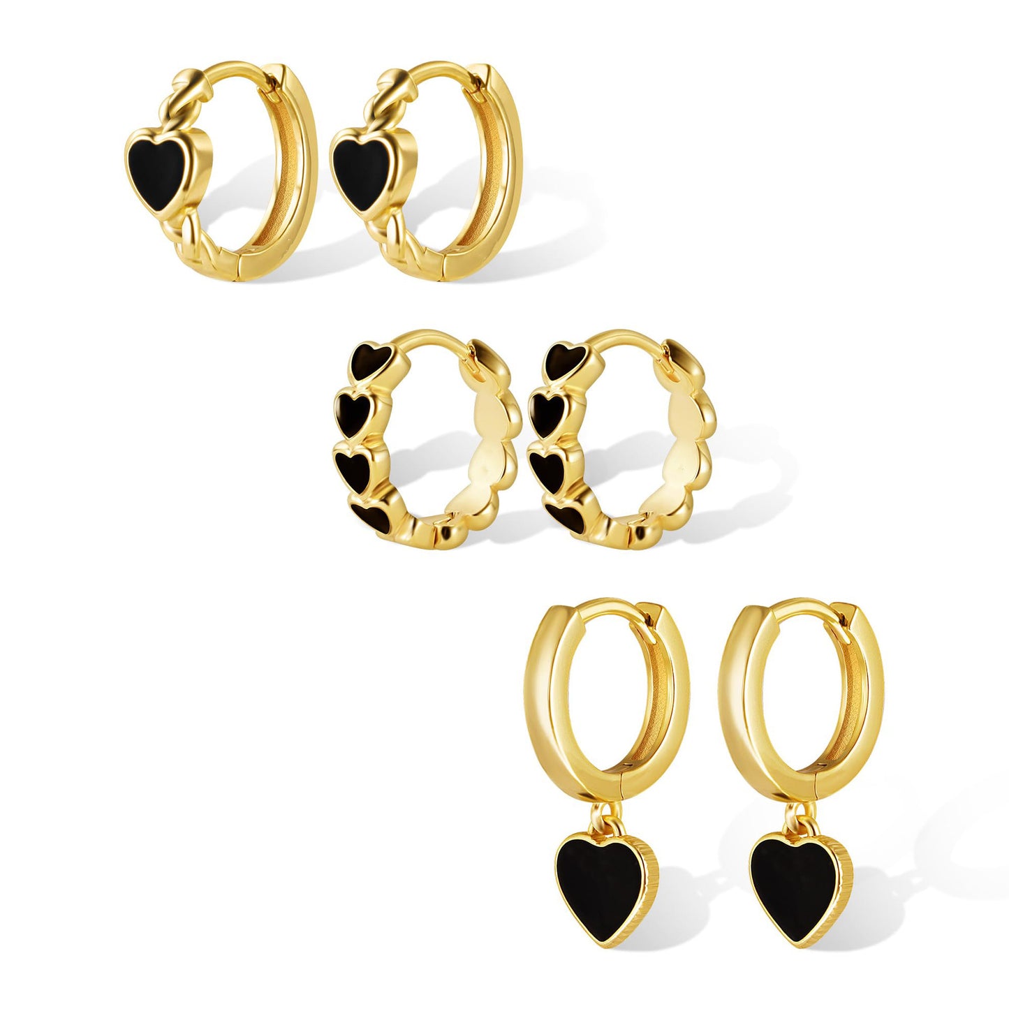 Light Extravagant Love Heart Geometric Heart-shaped Cold Irregular Valentine's Earrings