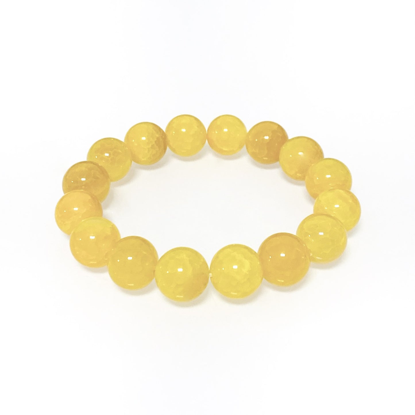 Women's & Men's Dragon Pattern Agate Single Circle Round Beads Life Scale Texture Bracelet