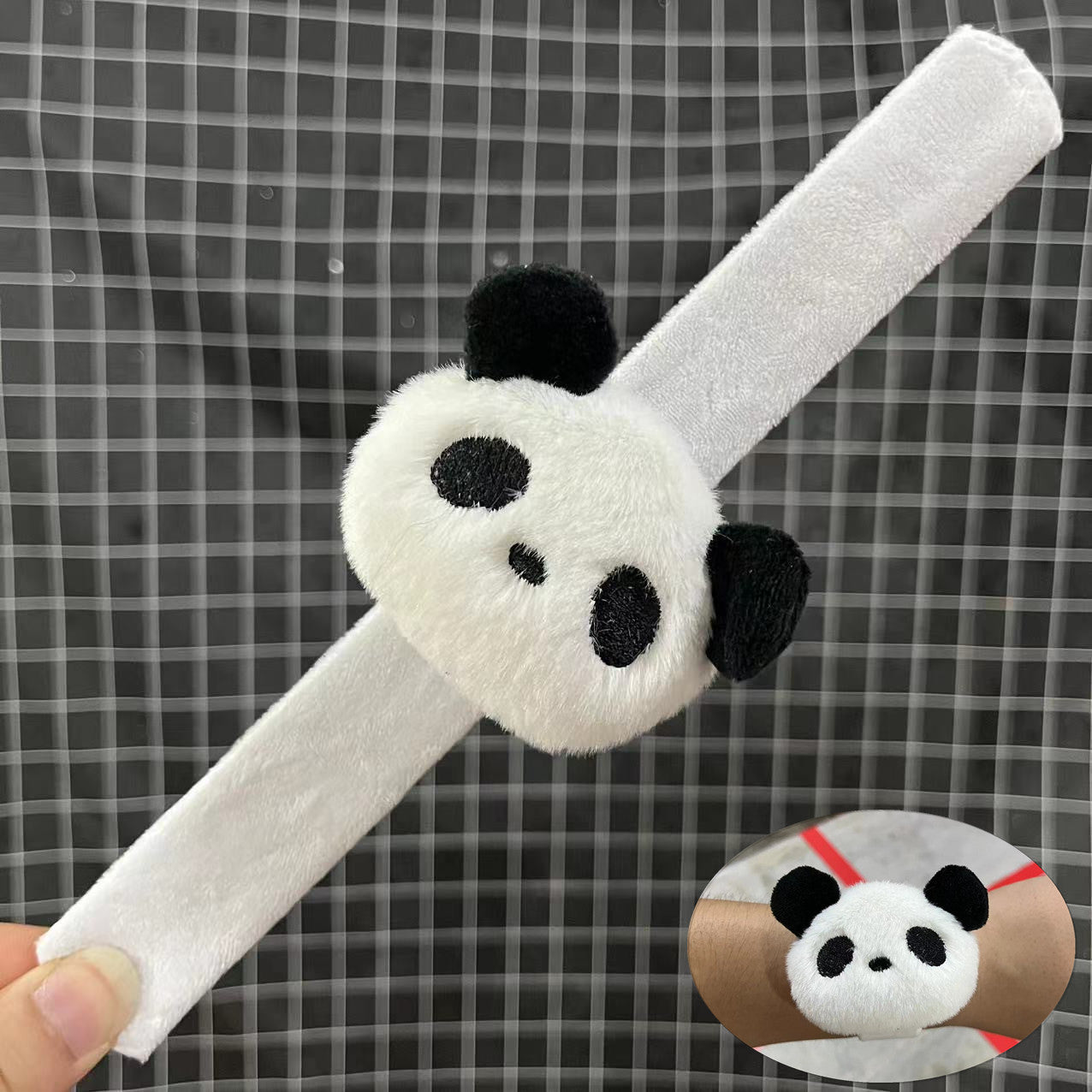 Children's Plush Cartoon Pop Cute Couple Female Slap Bracelet