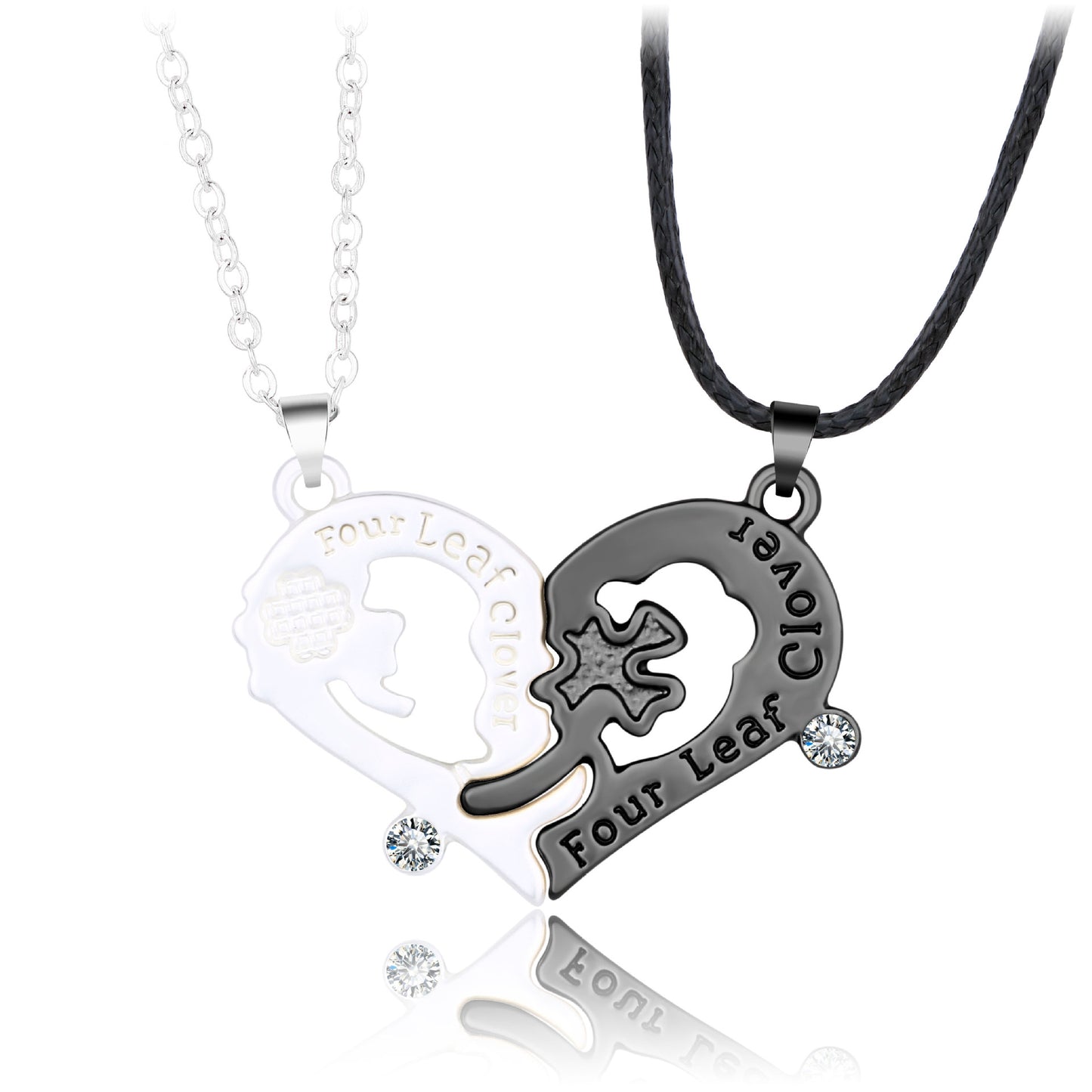 Four-leaf Clover Double Chain Simple Fashion Necklaces
