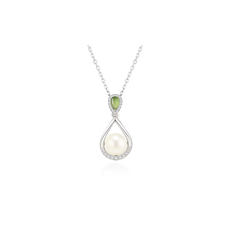 For Light Luxury Water Drop Clavicle Chain Necklace