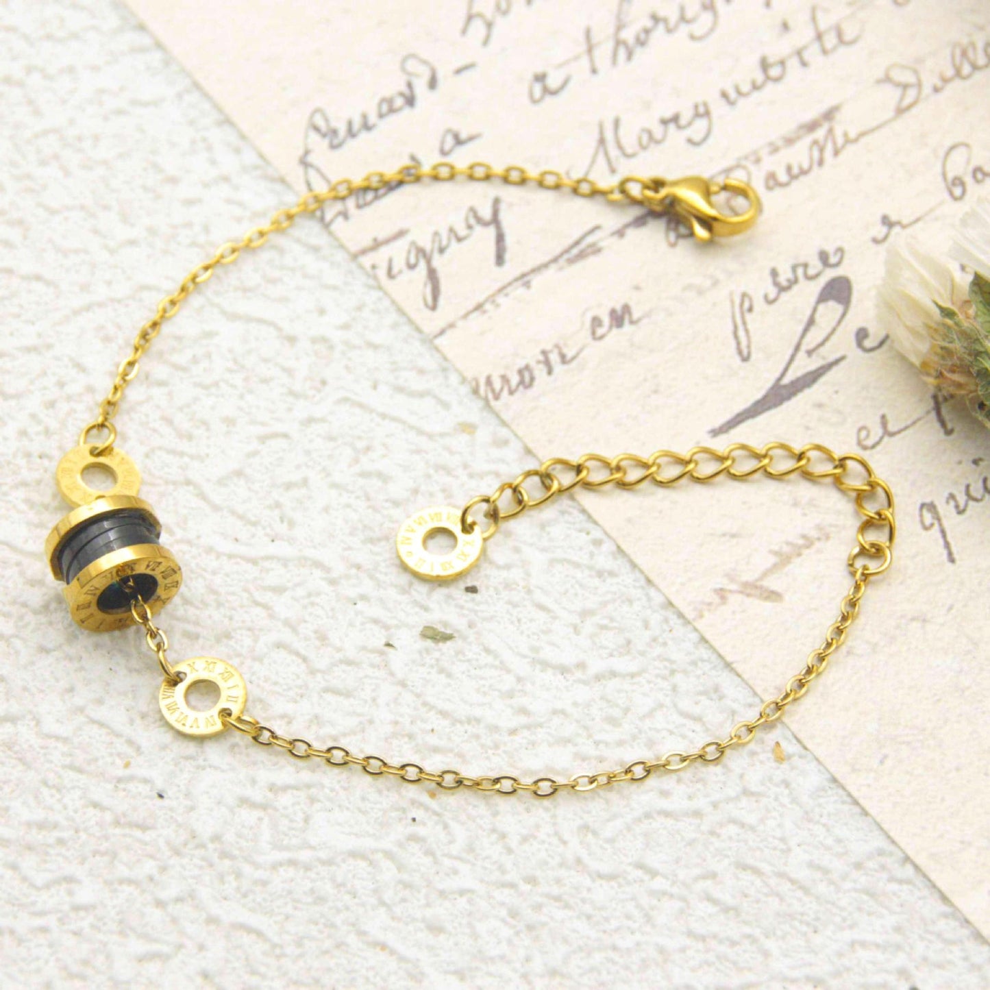 Waist Full Diamond Titanium Steel No Fading Light Luxury Bracelets
