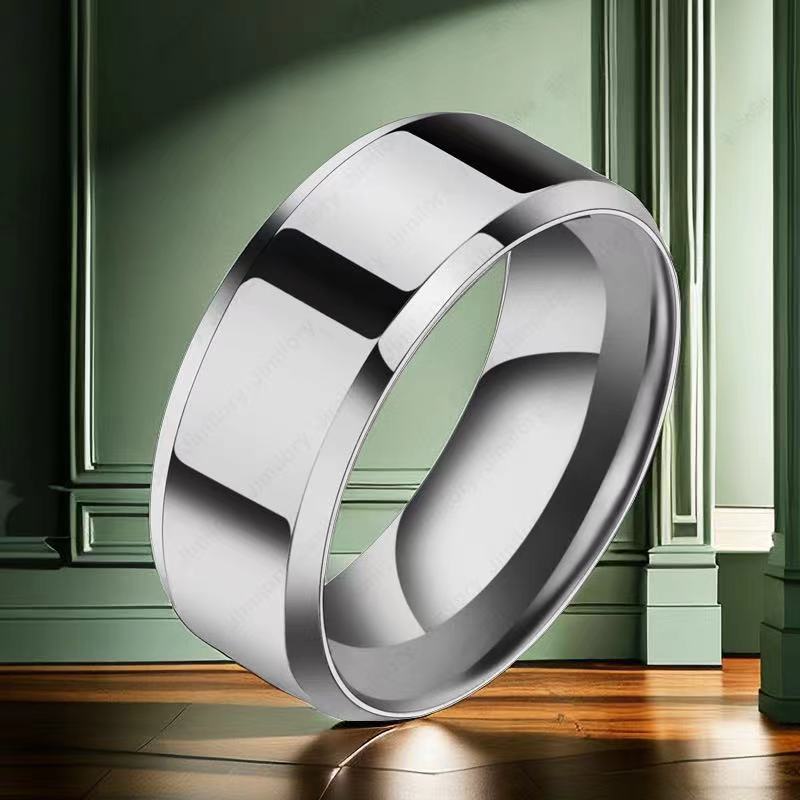 Women's & Men's Stainless Steel Simple Fashion Titanium Niche Rings