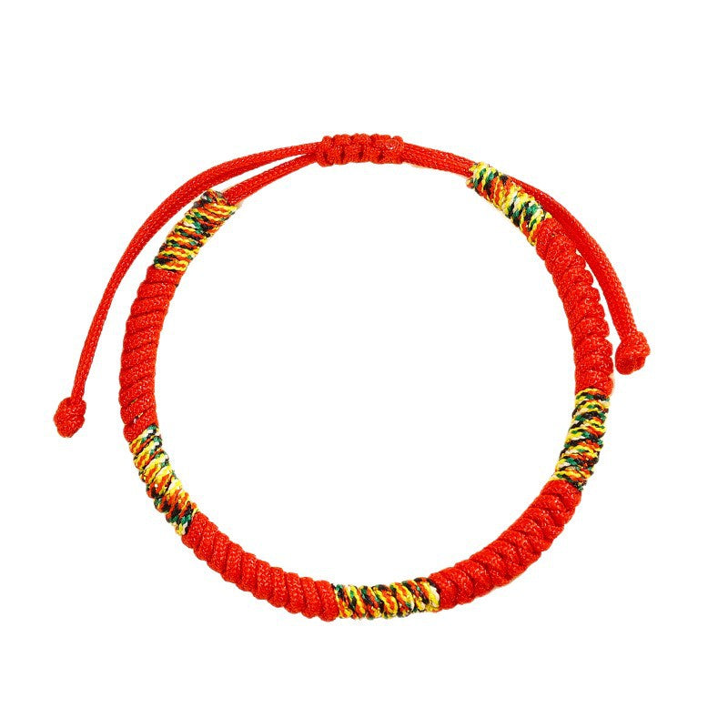 Women's & Men's Horse Life Red Rope Hand-woven Dorje Knot Tantra Bracelet
