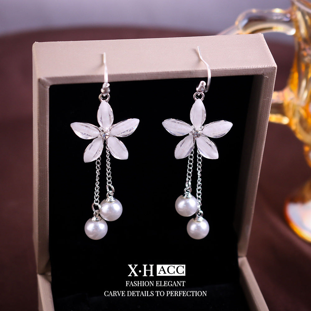 Elegant Zircon Butterfly Tassel Gentle Stylish Personality Stud Earrings