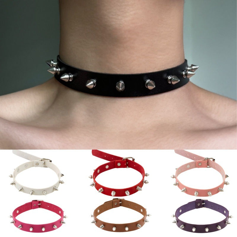 Punk Leather Rock Exaggerated Trend Neck Necklace