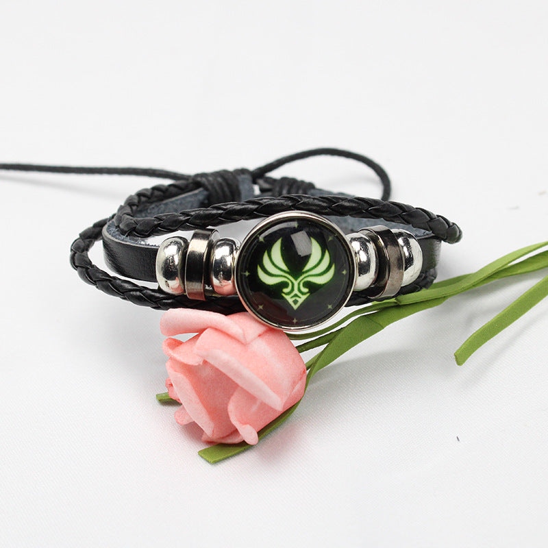 Women's & Men's Elements Eye Of Woven Handmade Gift Chain Thunder Personality Trendy Bracelets