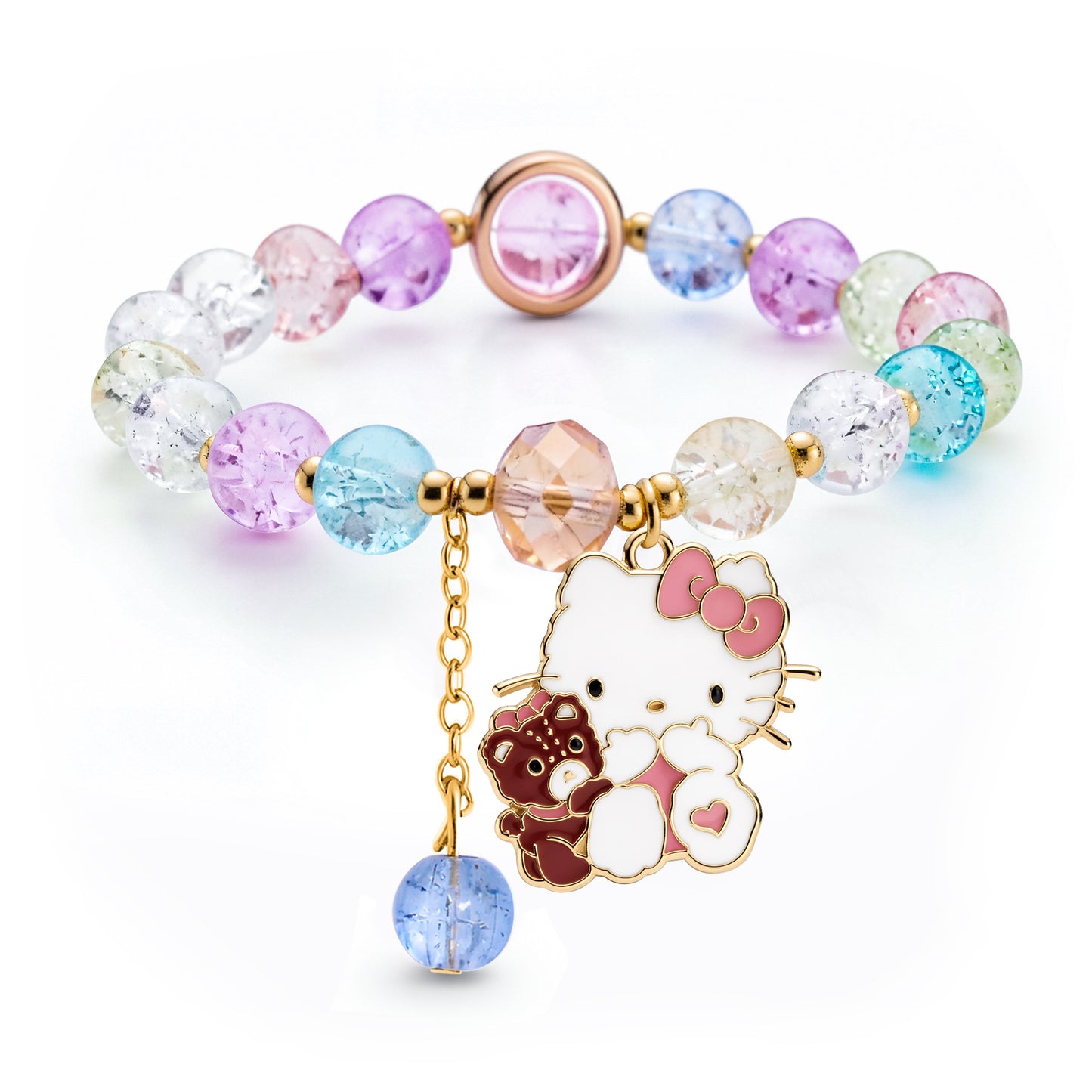 Children's Little Korean Style Sister Crystal String Bracelet