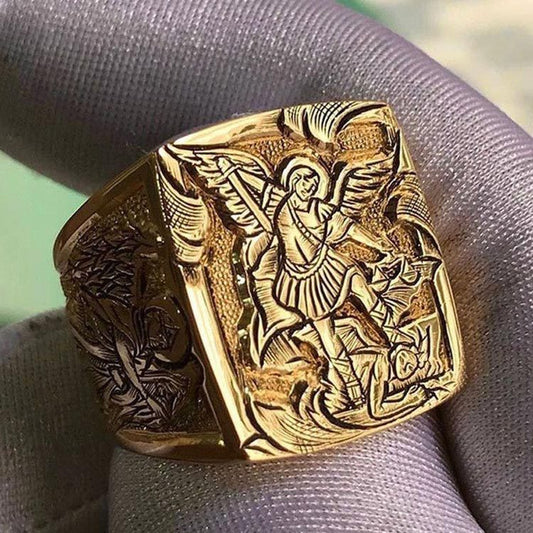 Ornament Golden Ancient Greek Mythology Memorial Rings