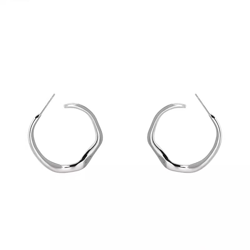 Women's Irregular With Personality Big Circle Simple Design High-grade Earrings