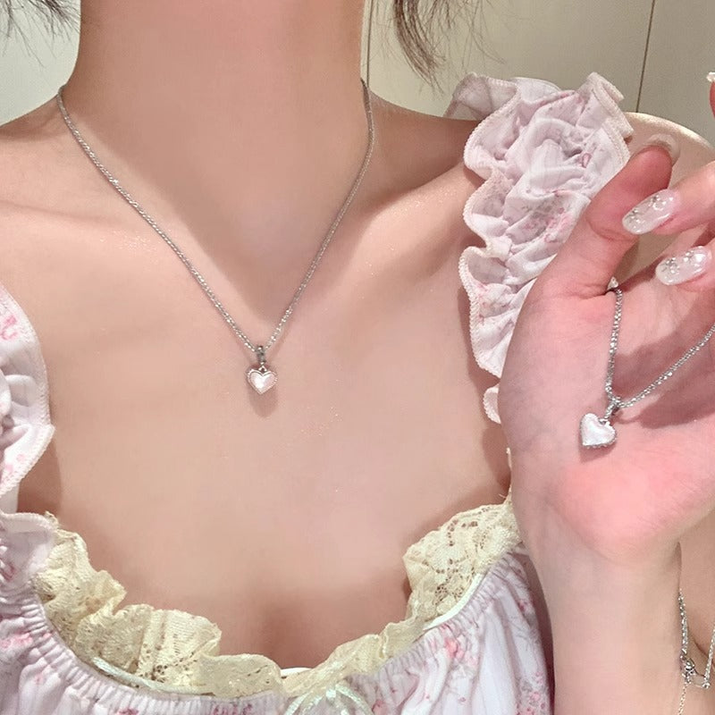 Women's Sier Light Luxury High-grade Design Clavicle Necklaces