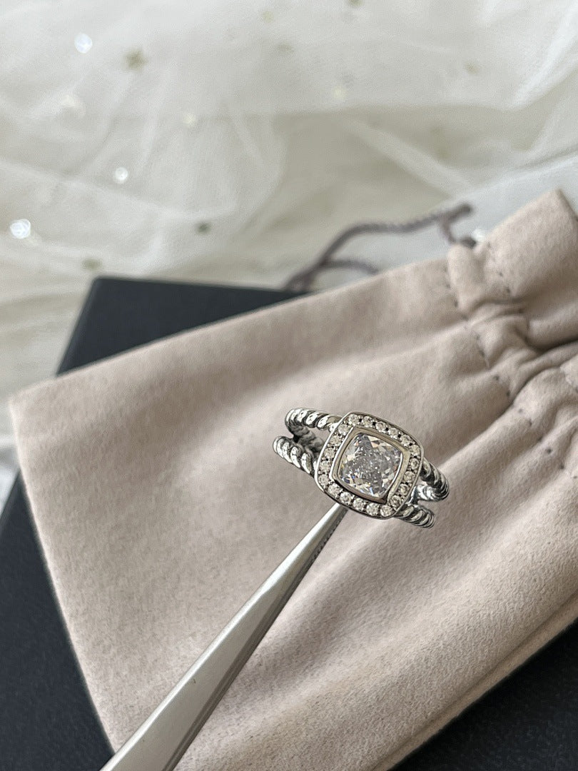 Cool Comfortable Simple Zircon Popular Button Rings