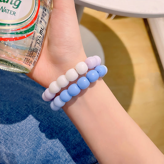 Gradient Color Pliable Temperament Crafts Bodhi Seed Beads Hand Bracelets