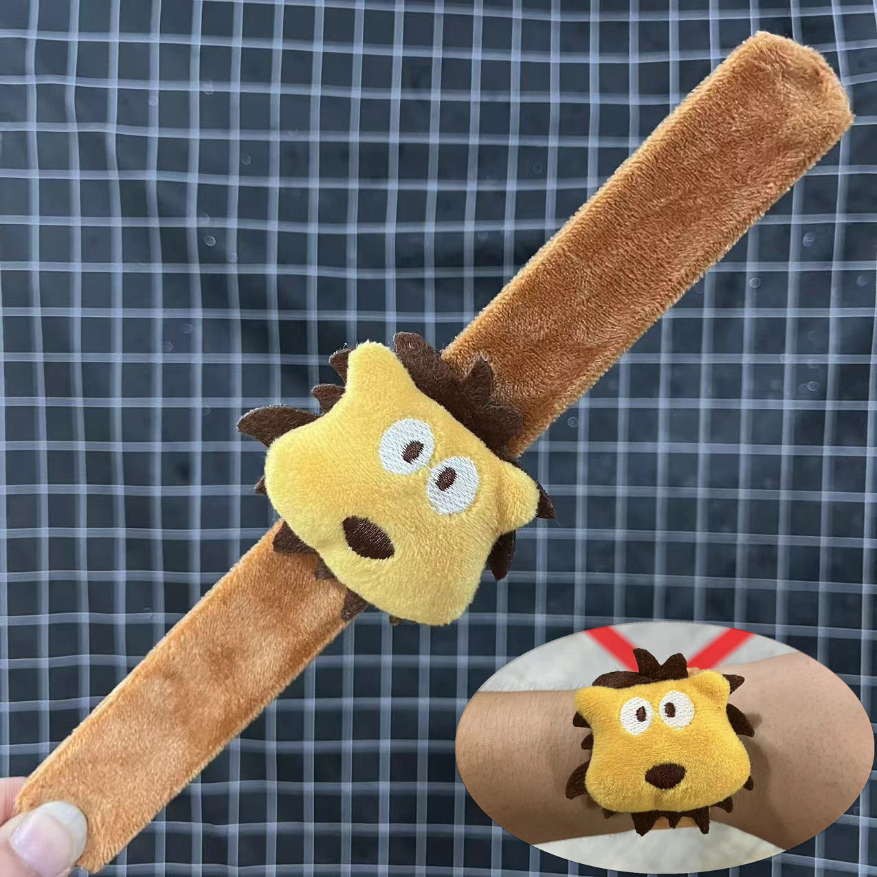 Children's Plush Cartoon Pop Cute Couple Female Slap Bracelet