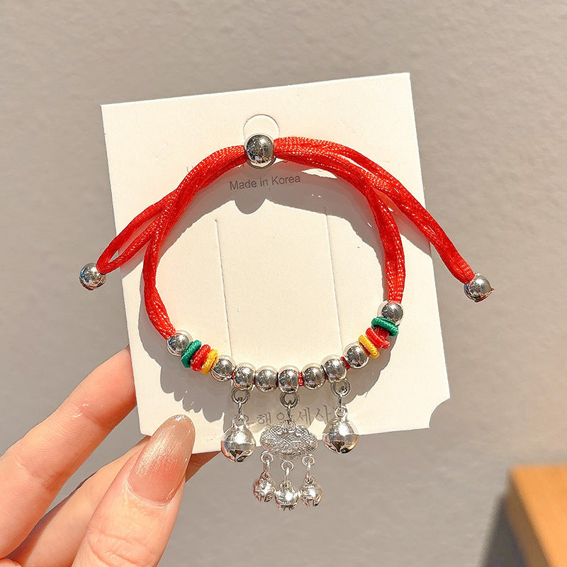 Small Gift Tassel Adjustable Red Rope Dragon Boat Festival Bracelet