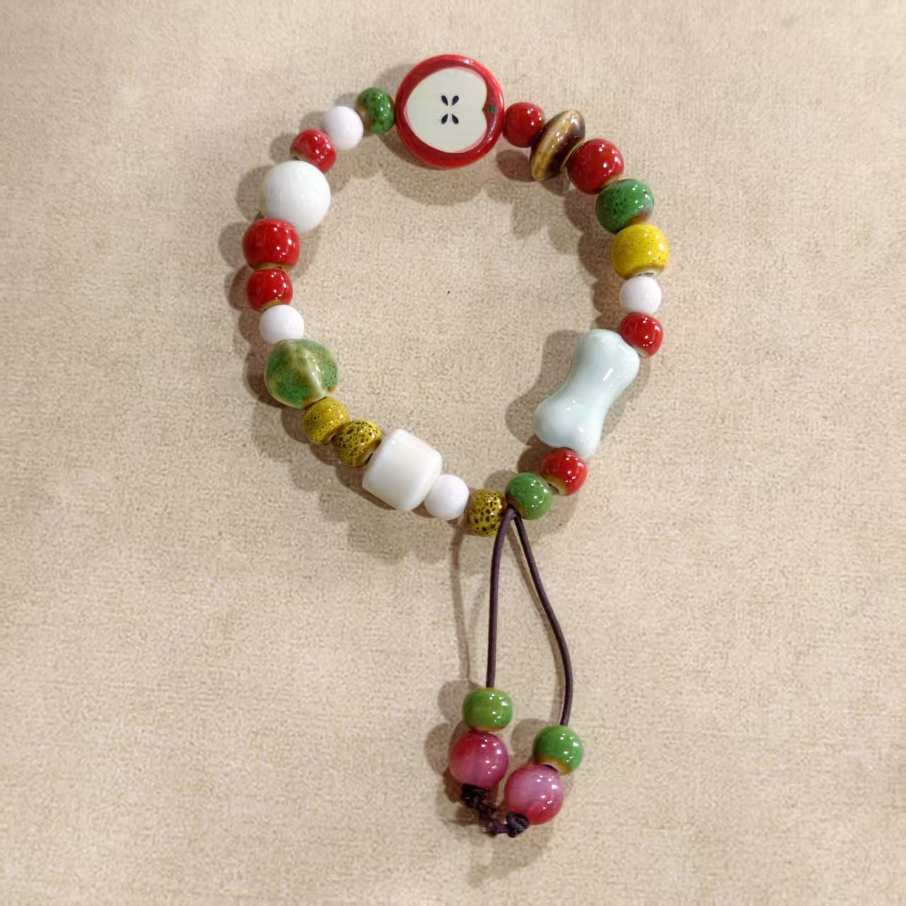 Alloy Ceramic Ethnic Style Single Handmade Filament Bracelet