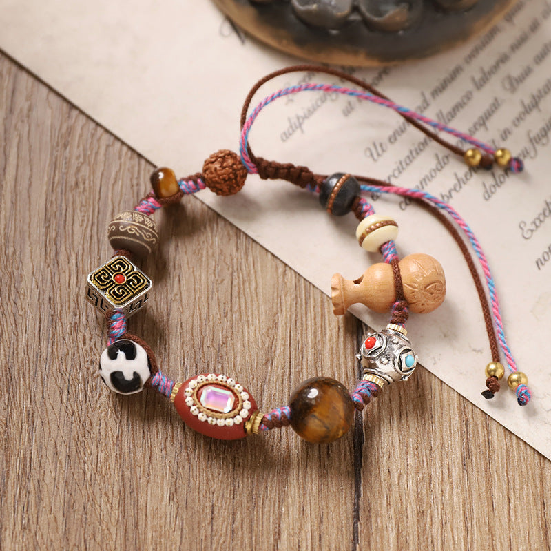 Women's & Men's Hand Weaving Tibetan Ethnic Style Tibet Beads Design String Bracelets