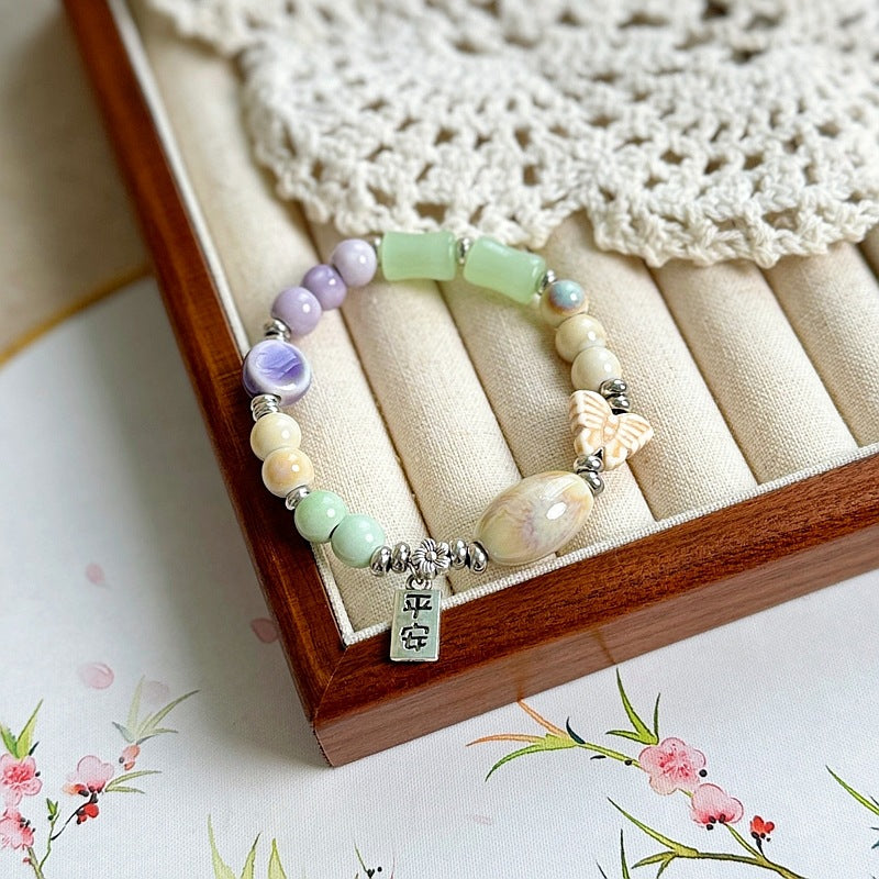 Women's Ceramic Summer High-grade Chinese Style National Bracelets