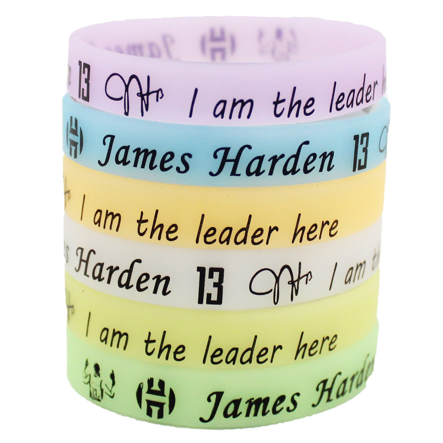 Silk Screen Basketball Silicone Sports Curry James Bracelet