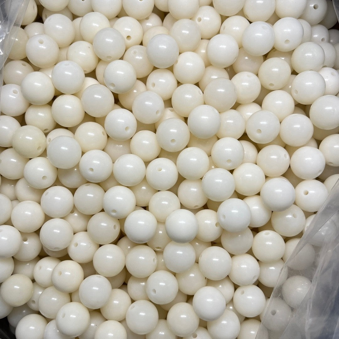 White Jade Bodhi Root Seed Scattered Beads High Throw Bracelet
