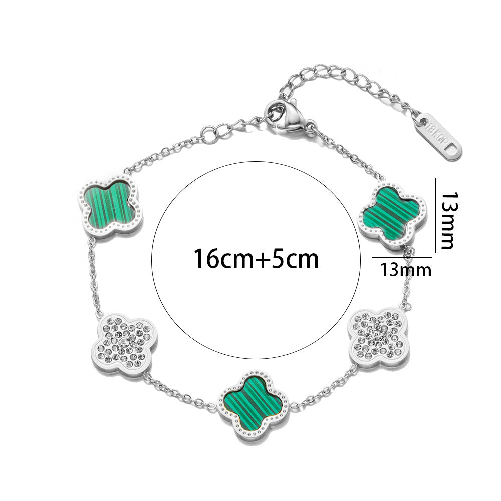 Diamond Rose Gold Fashion Charm Pork Bracelet