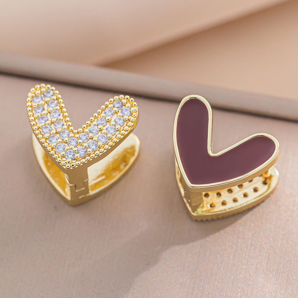 Simple Classic All Match Fashion Zircon Earrings
