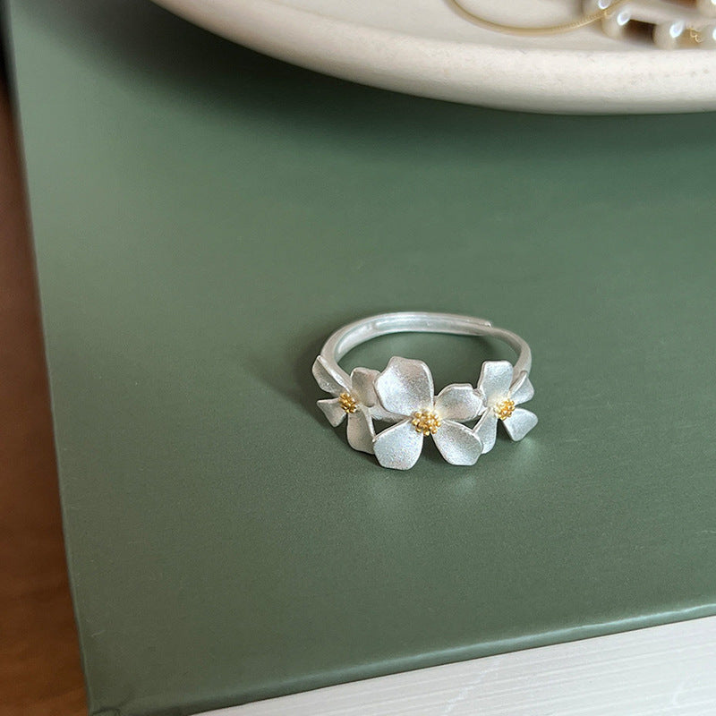 Women's Gardenia Fashionable Simple Elegant Index Finger Light Luxury High Sense Ring
