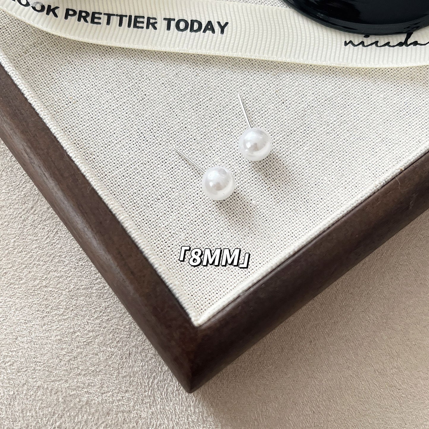 Women's Sier Fashion Minority Simple High-grade Pearl Stud Earrings