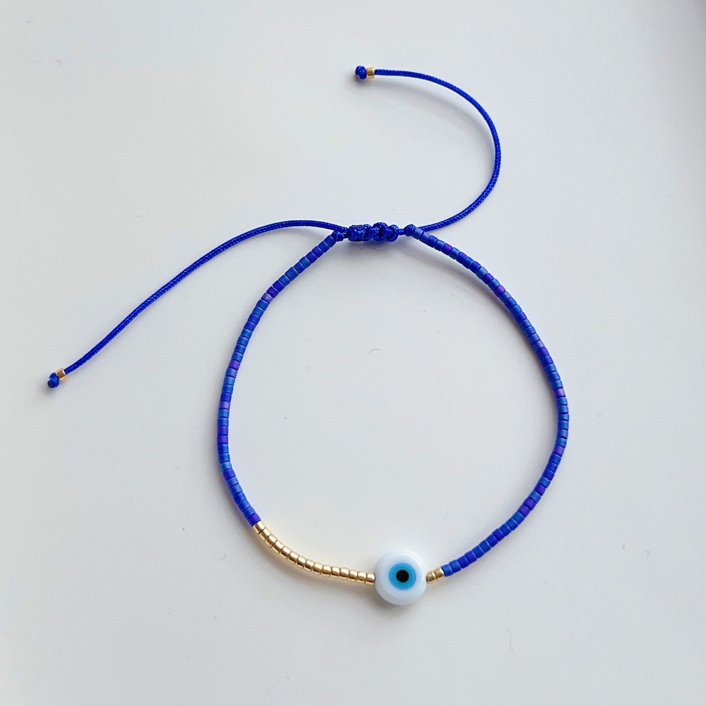 Women's Niche Ethnic Style Glaze Blue Eyes Lucky Bracelets