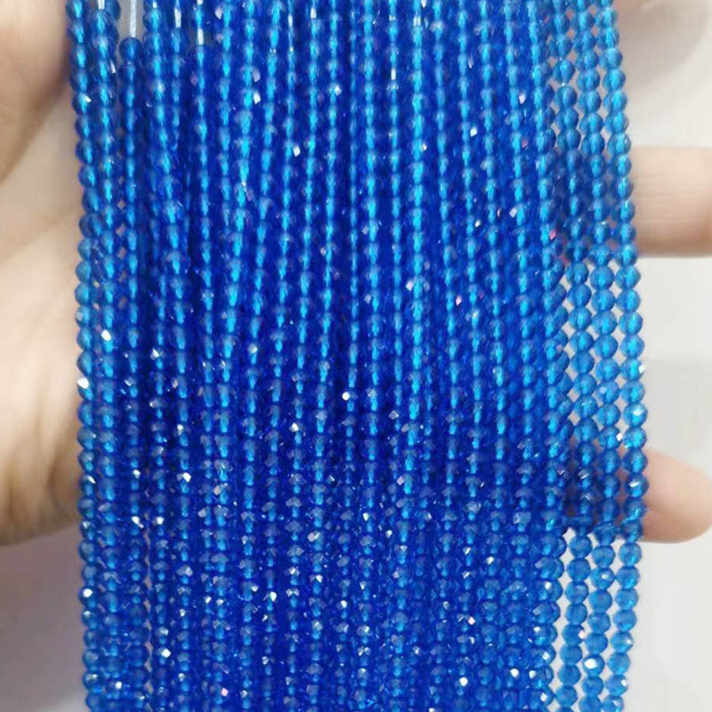 Transparent Glass Surface Cutting Beads Handmade Jewelry Accessories