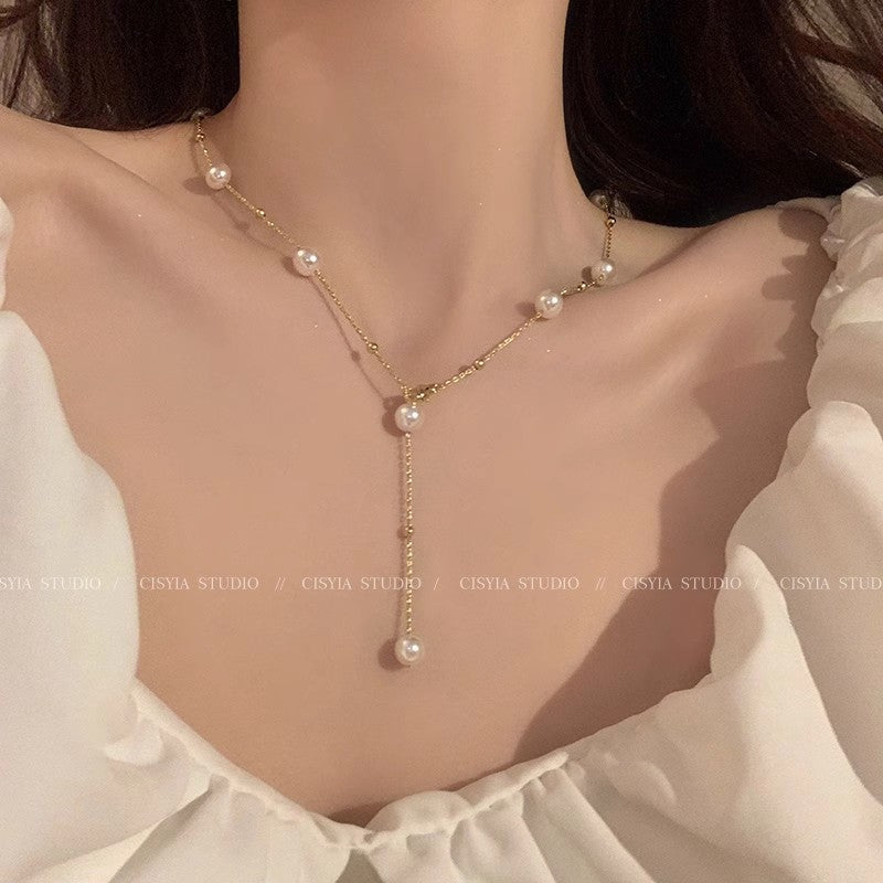 Female Niche High-grade Versatile Light Luxury Clavicle Necklaces
