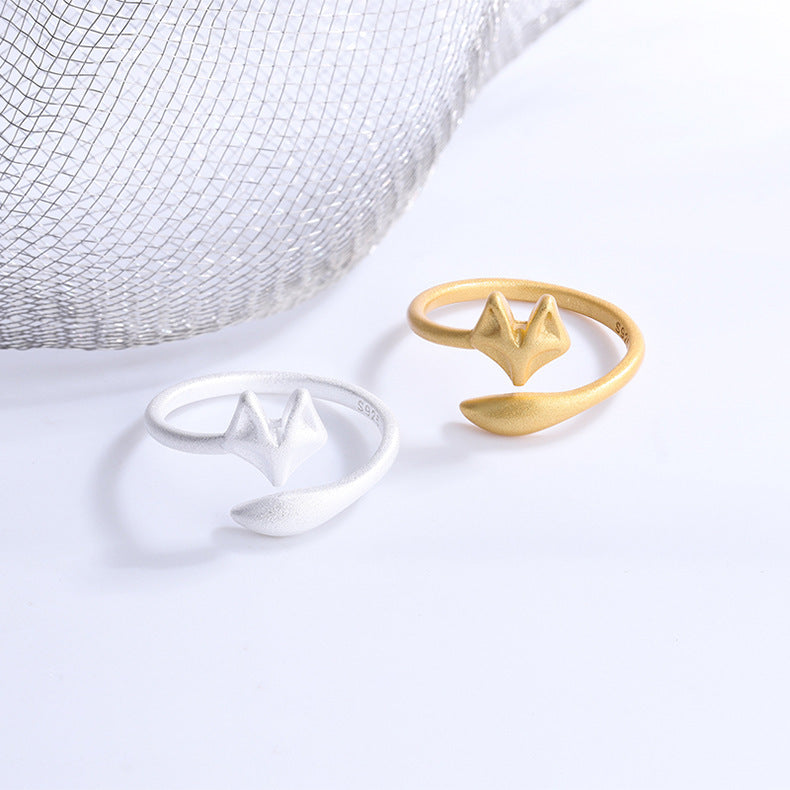 Frosted Fox Simple Design High-grade Adjustable Rings