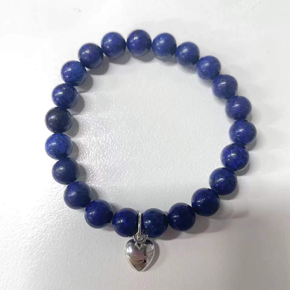 Zebra Lapis Lazuli Crystal White Turquoise Beaded Bracelets