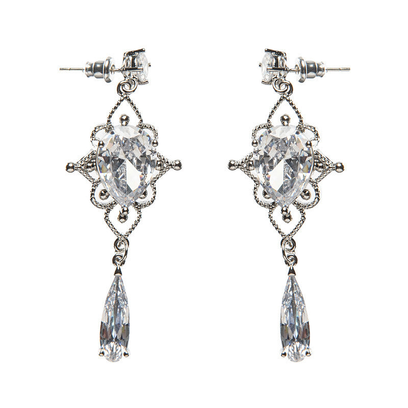 Drop Zircon Sier Pin Eardrops Affordable Earrings