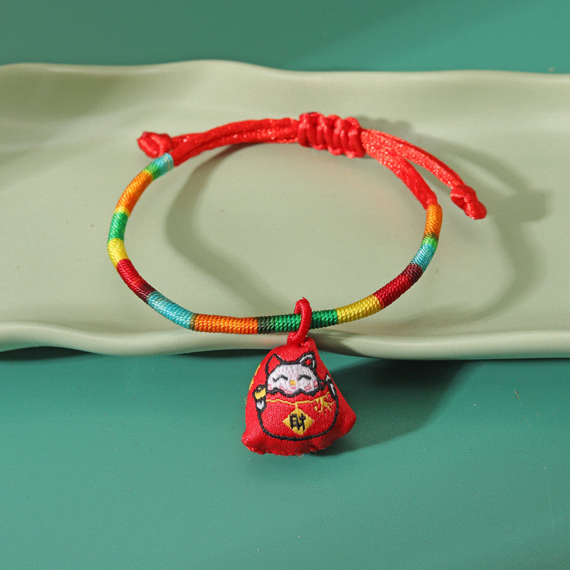 Festival Colorful Rope Ethnic Style Hand-woven Adult Small Sachet Carrying Bracelet