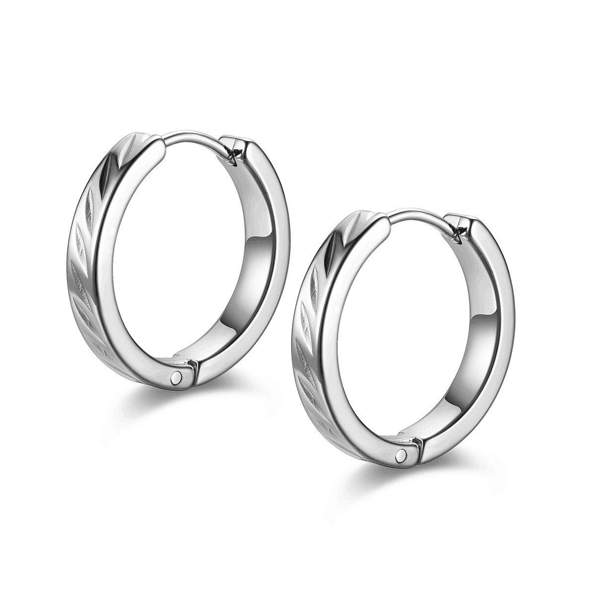 Stainless Steel Ear Male Female Personality Earrings