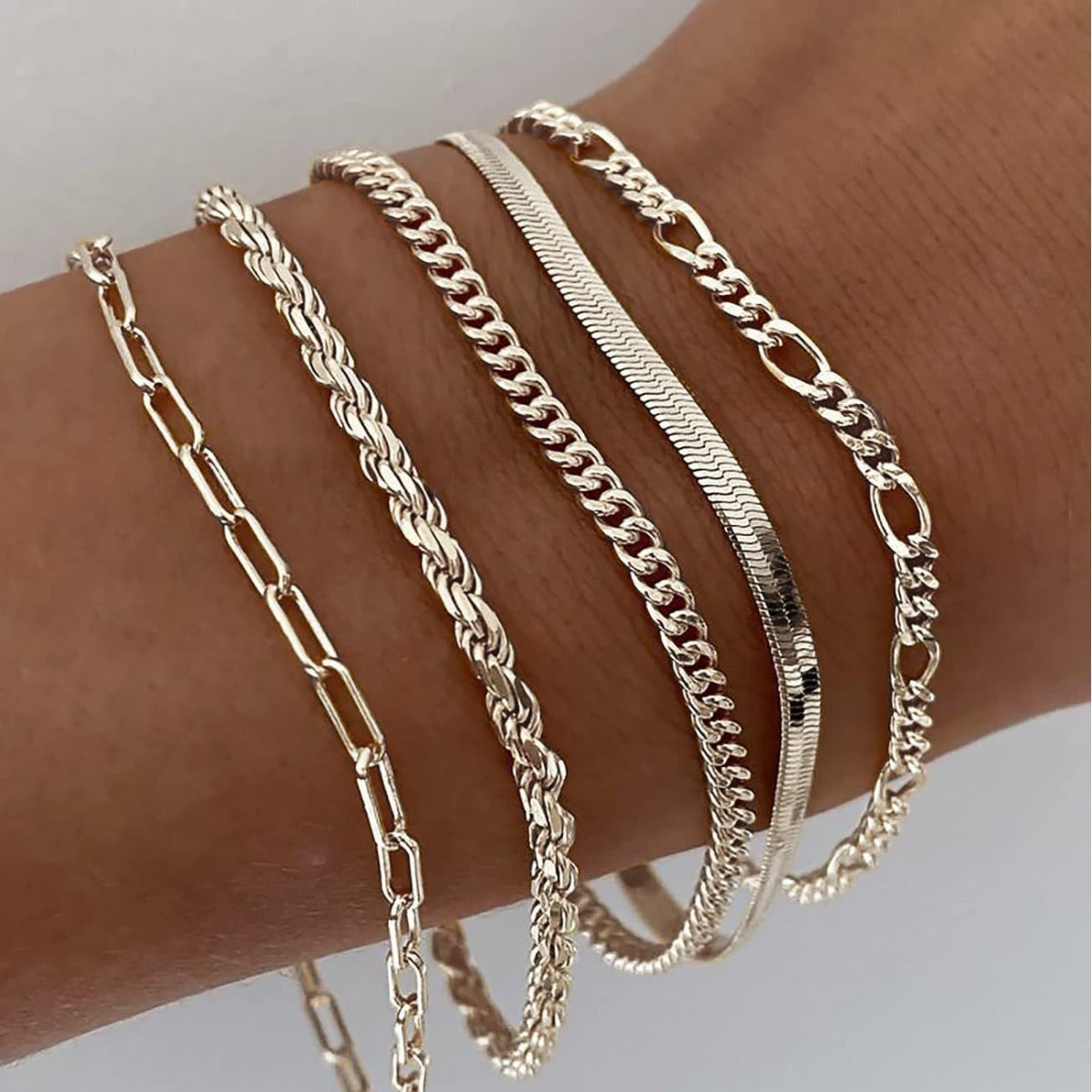 Classy Comfortable Of Personalized Alloy Combination Bracelets