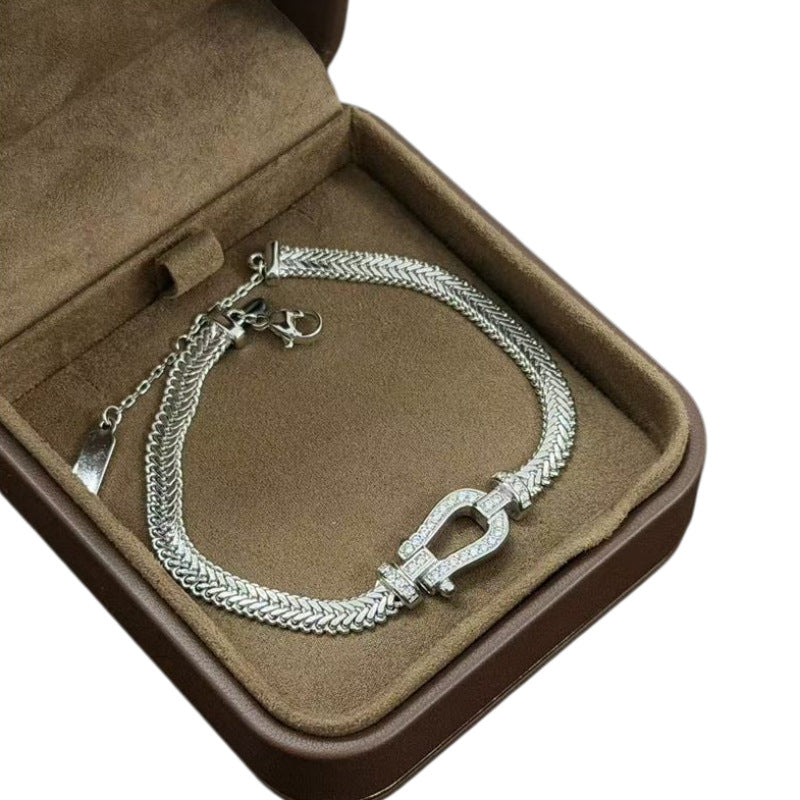 Vachette Clasp Affordable Luxury Fashion High-grade Design Sense Over Bracelet