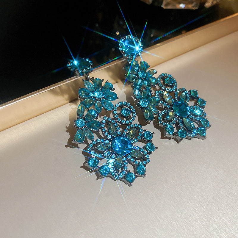 Zircon Butterfly Water Drop Ear Female Rings