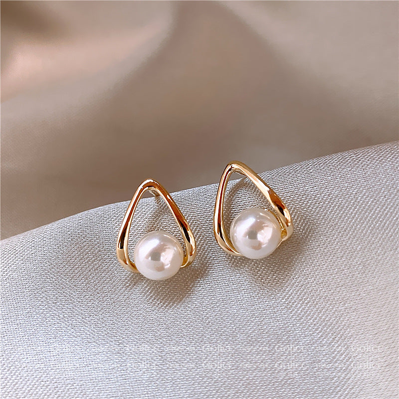 Women's Needle Pearl High Sense Niche Temperament Rings