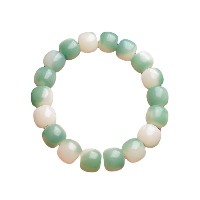 Women's & Men's Flowers Bodhi Pliable Temperament Hand Toy Charcoal Seed Crafts Single Bracelet