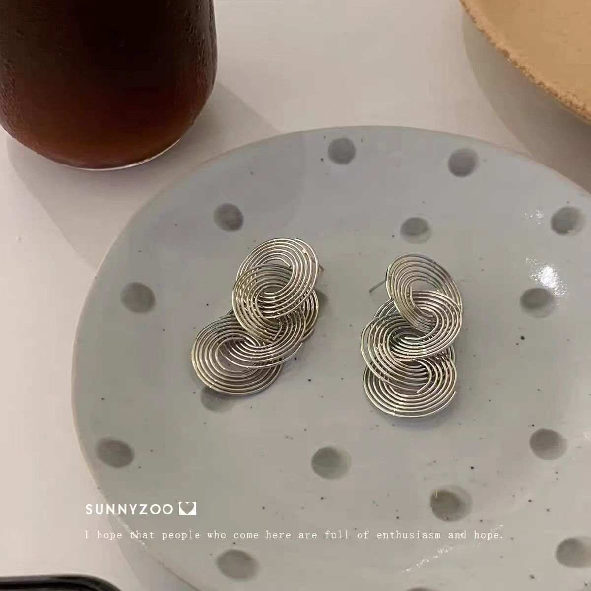 Trendy Cool Incense Modelling Small Sier Needle Mosquito Rings