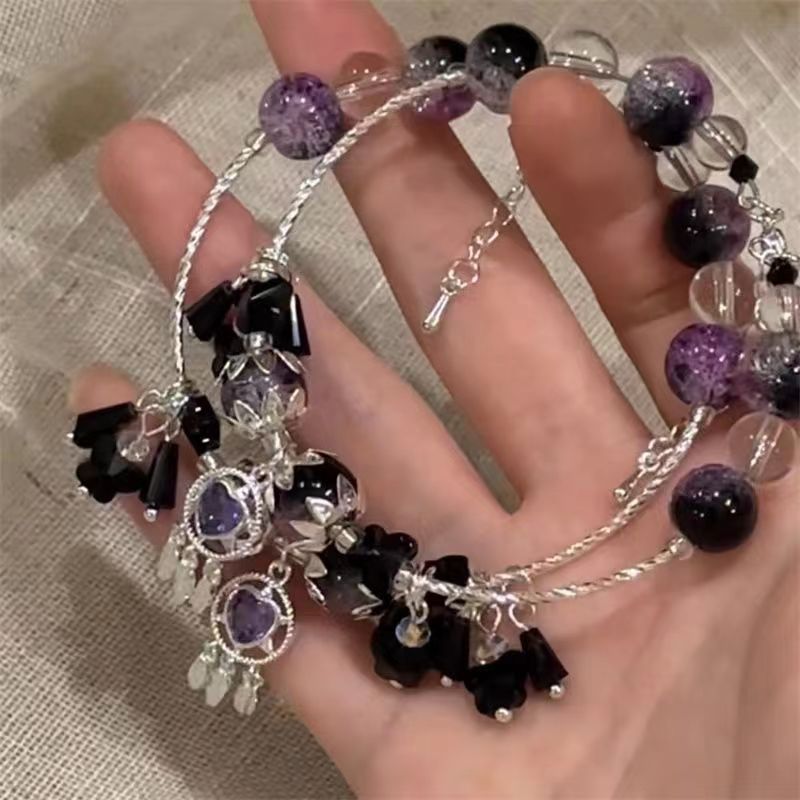 So There Was Little Bear Gradient Explosion Flower Bracelets