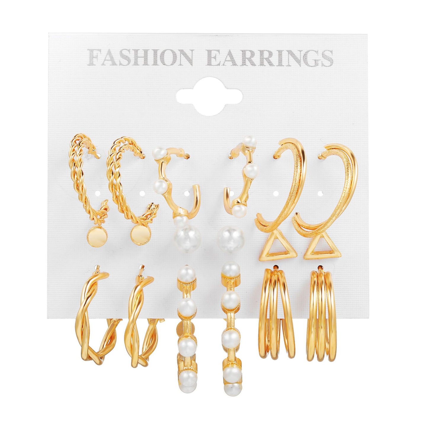 Model Shaped Card Pack Creative Suit Earrings