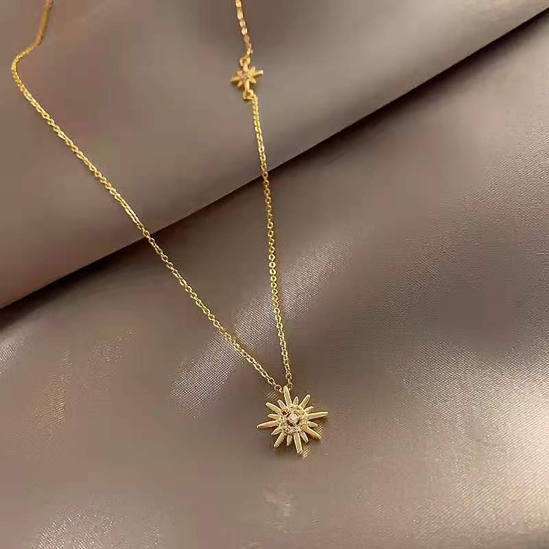 Women's Sun Eye Light Luxury Sense Niche Temperament Personality Necklaces