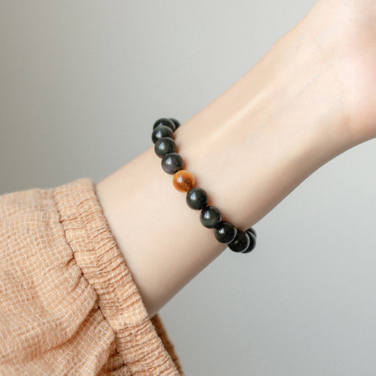 Gold Sheen Obsidian Female Korean Simple Personalized Bracelets