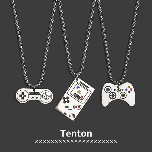 Women's & Men's Couple Handle Titanium Steel Personality National Fashion Necklace